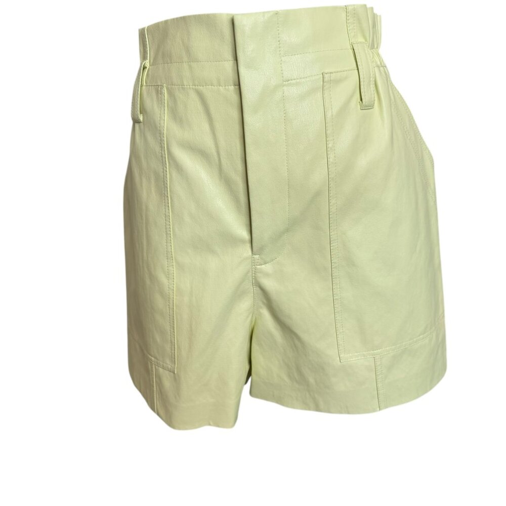 A.L.C. Owen Paperbag Waist Shorts in Canary Yellow | Size 10 | NWT